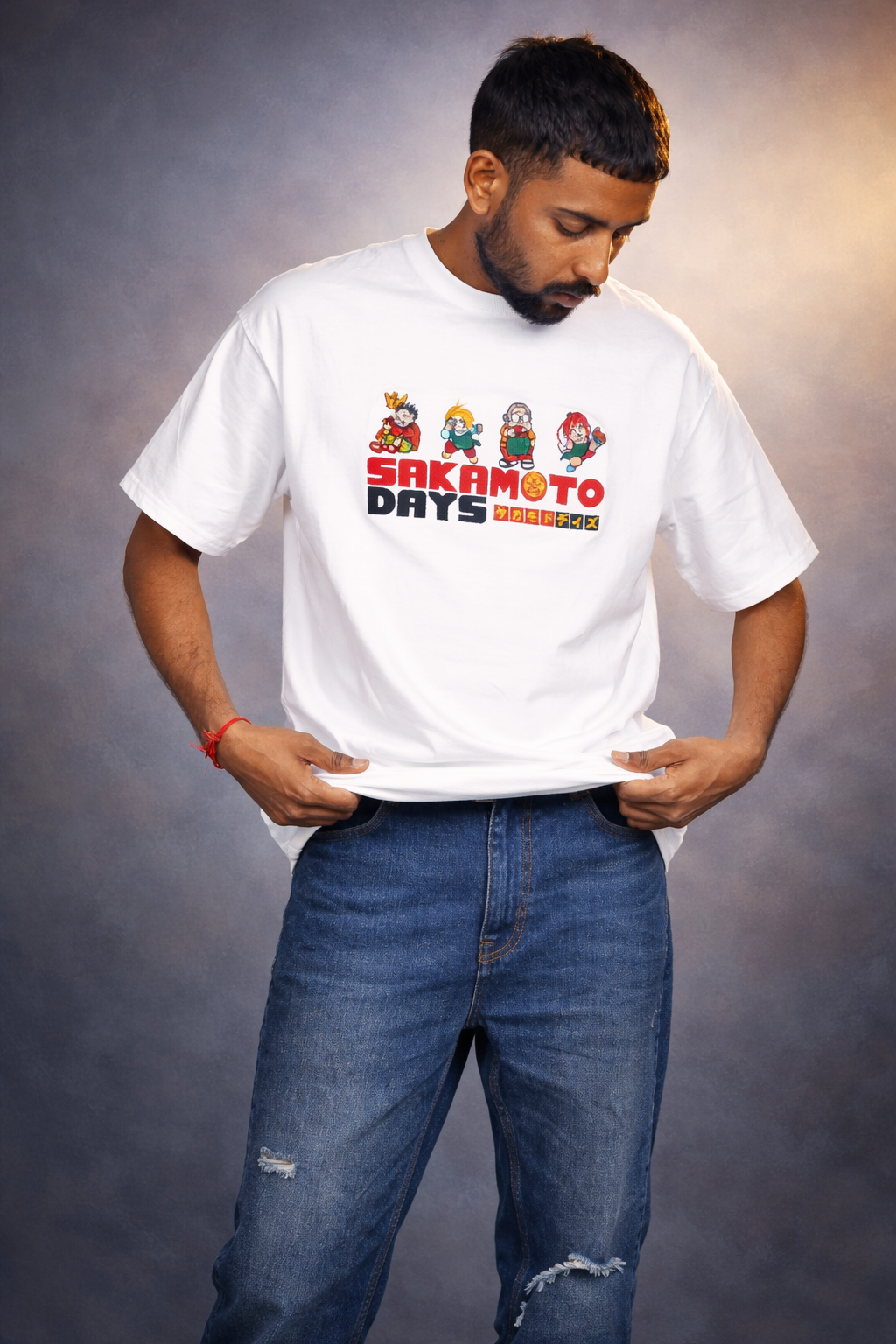 Sakamoto Days Oversize Embroidery T-Shirt