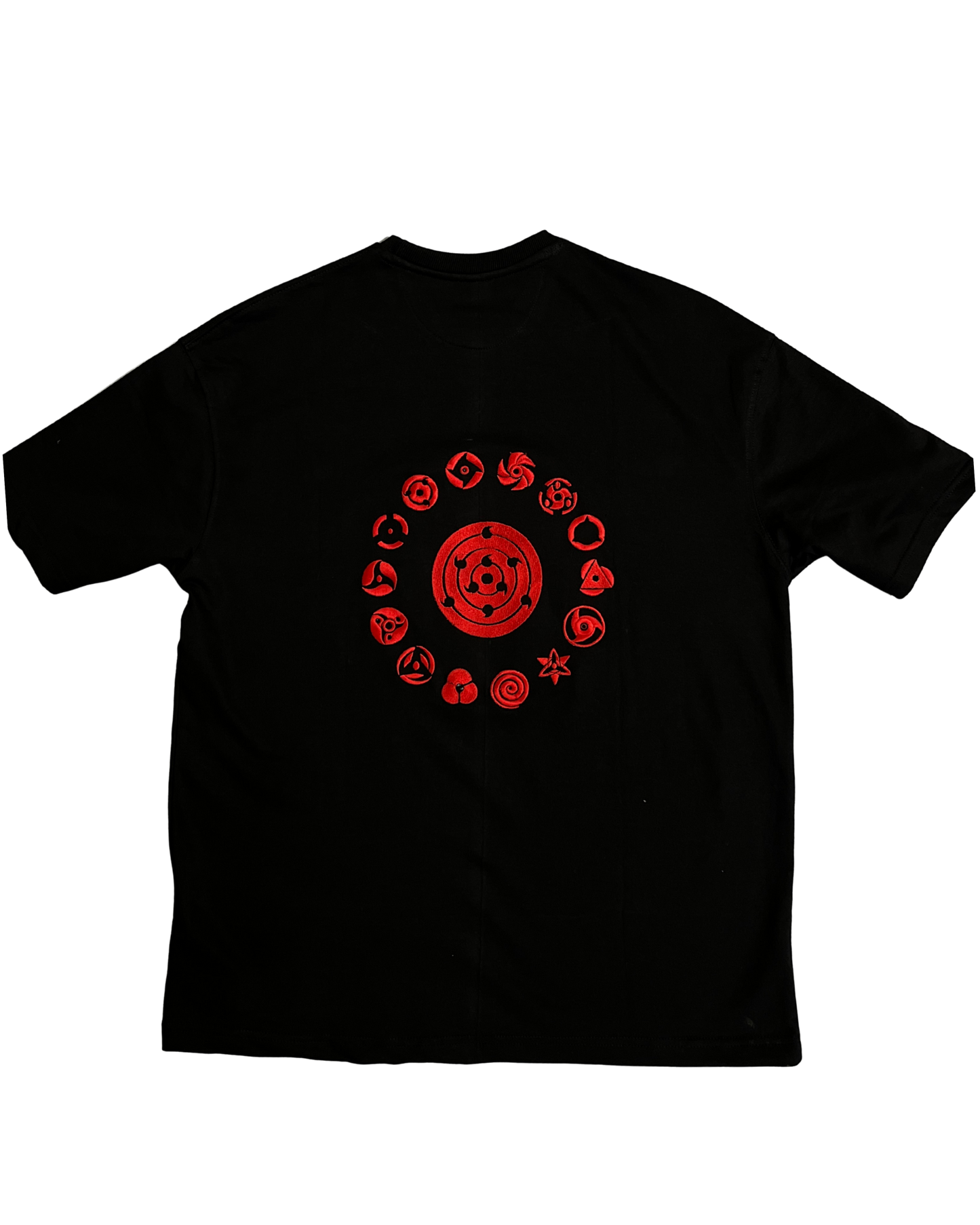 Naruto — Sharingans Back-Embroidery Oversized T-Shirt