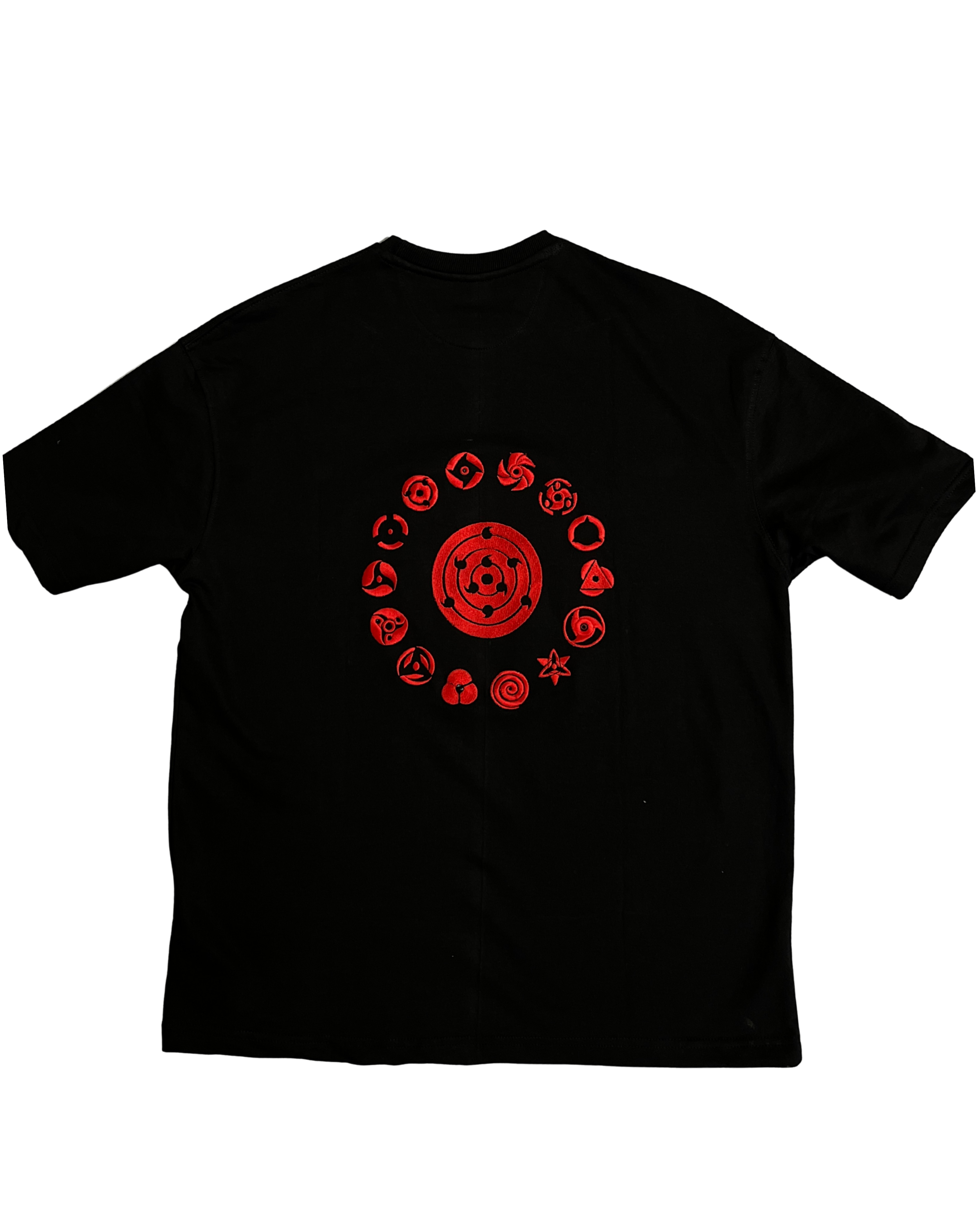 Naruto — Sharingans Back-Embroidery Oversized T-Shirt