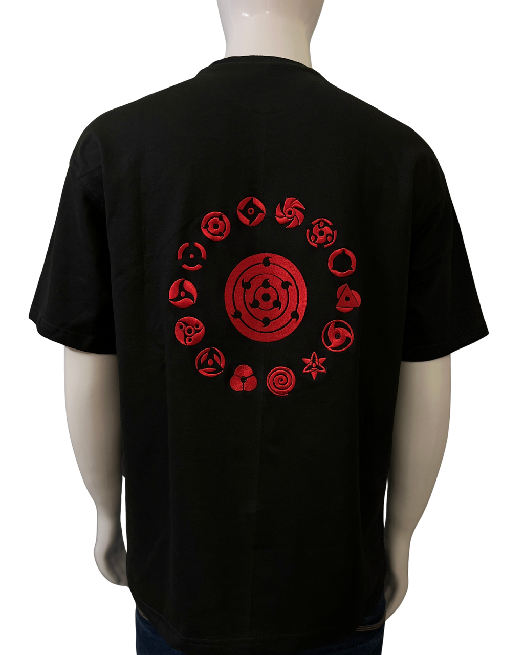 Naruto — Sharingans Back-Embroidery Oversized T-Shirt
