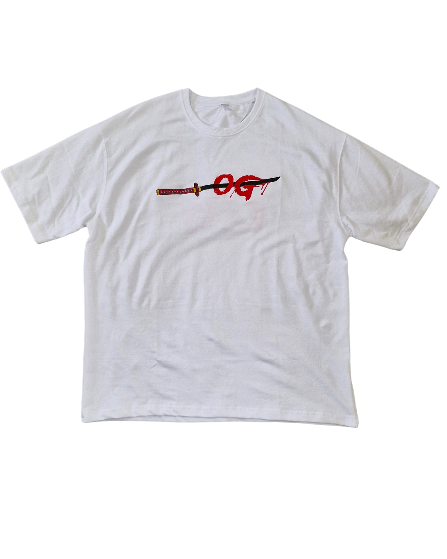 OG Katana Strike Embroidery Oversized Tshirt
