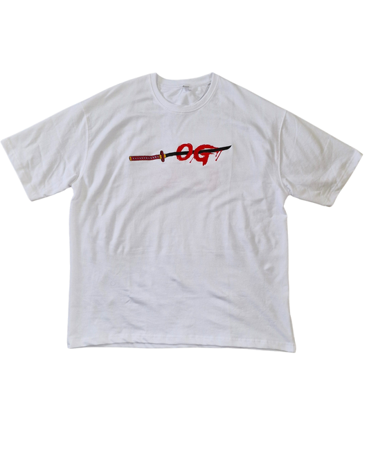 OG Katana Strike Embroidery Oversized Tshirt