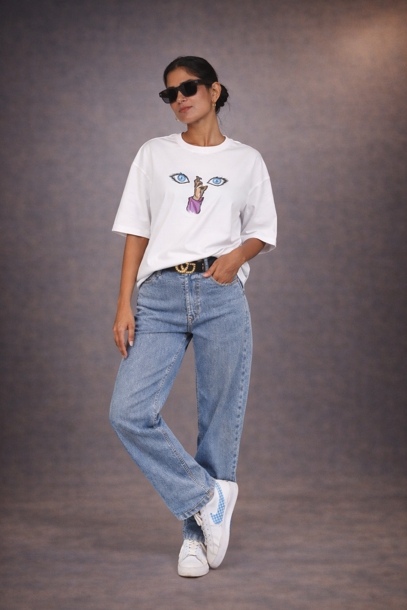 Gojo Limitless Oversized Embroidery T-Shirt