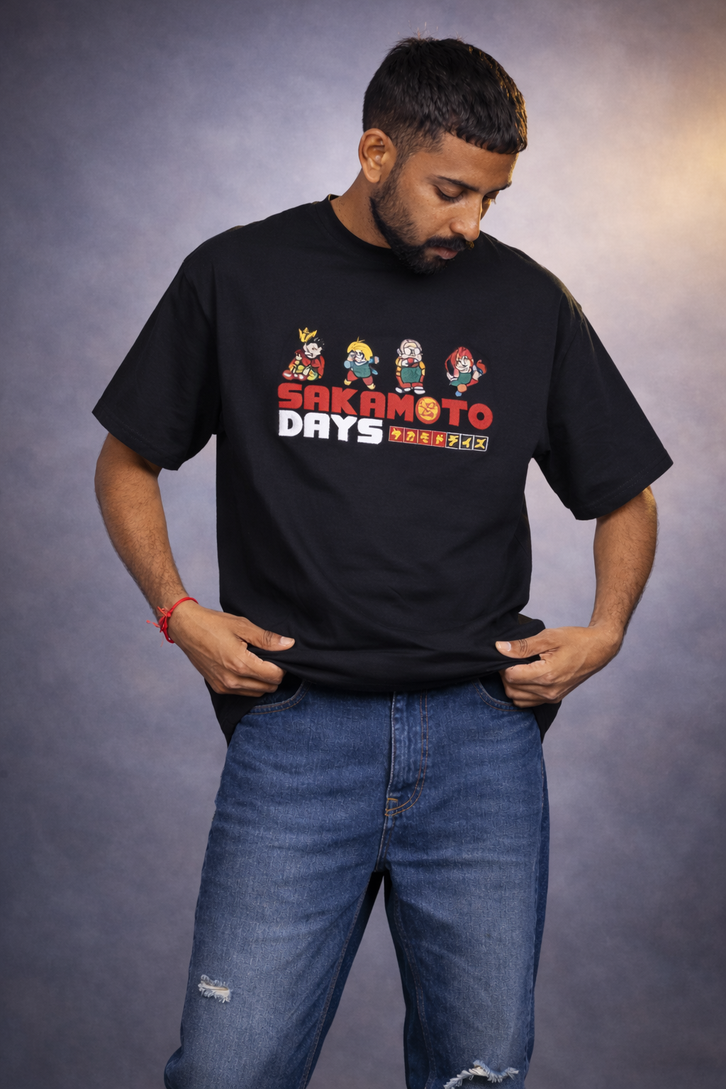 Sakamoto Days Oversize Embroidery T-Shirt