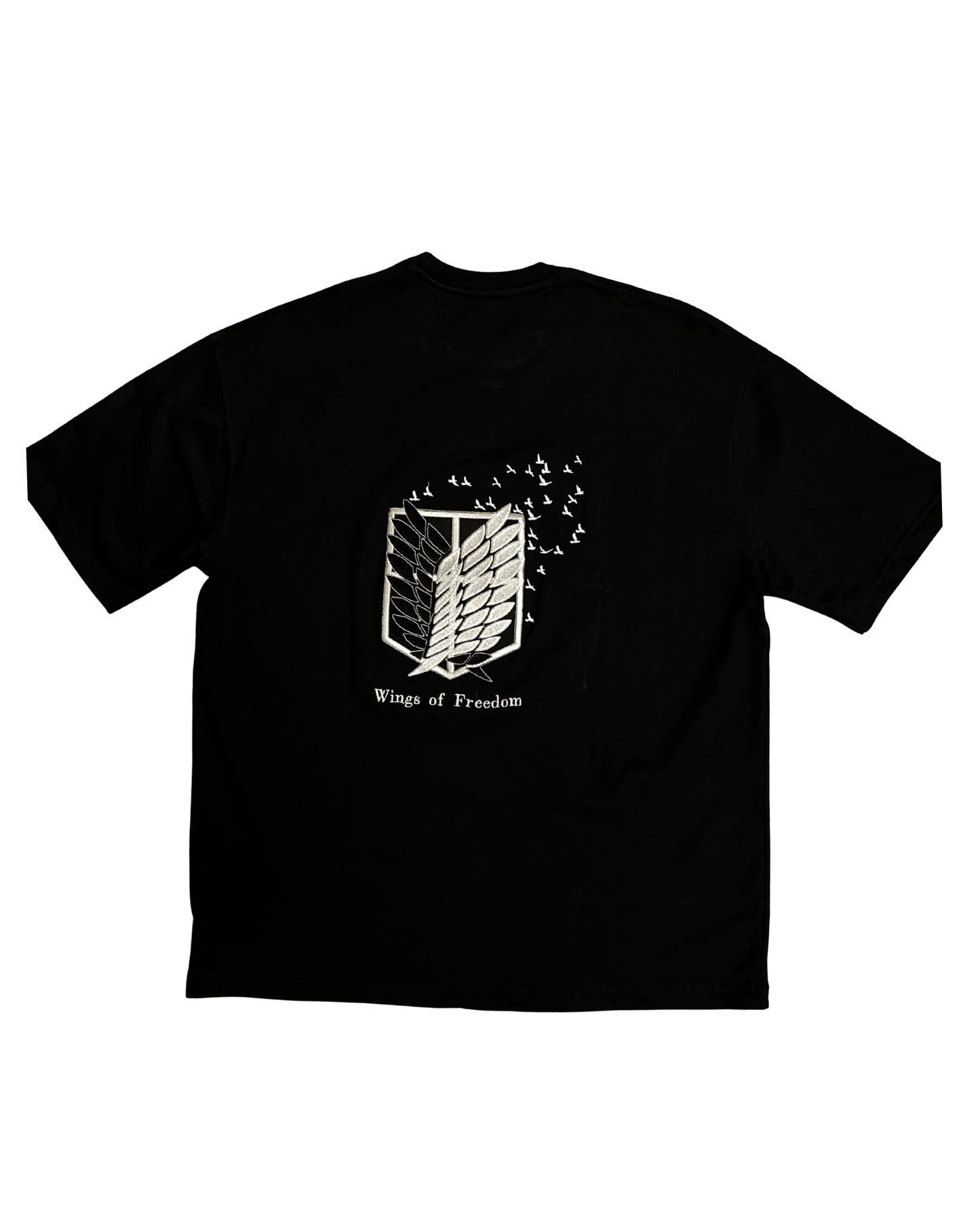 Attack on Titan — Wings of Freedom Embroidery Oversized T-Shirt
